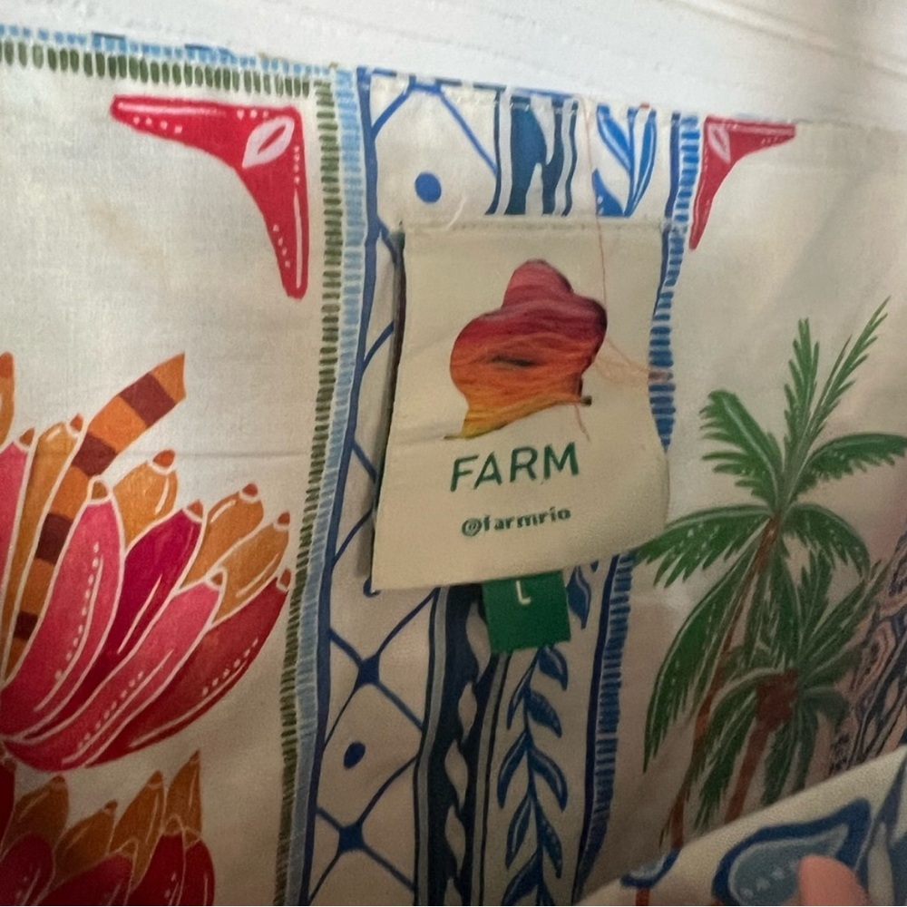 FARM Rio Multicolor Patchwork Floral Print Romper - Picture 4 of 8